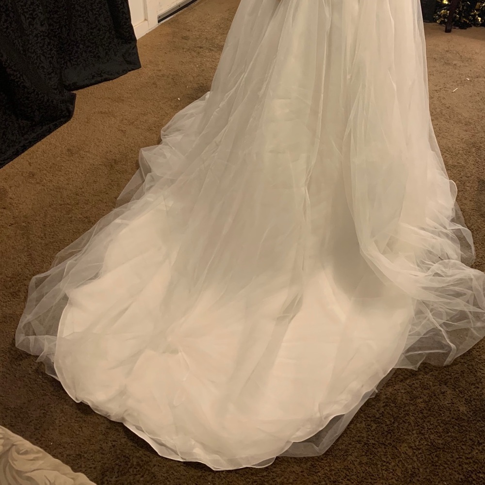 Never worn tag attached David’s Bridal gown. - Picture 3 of 3
